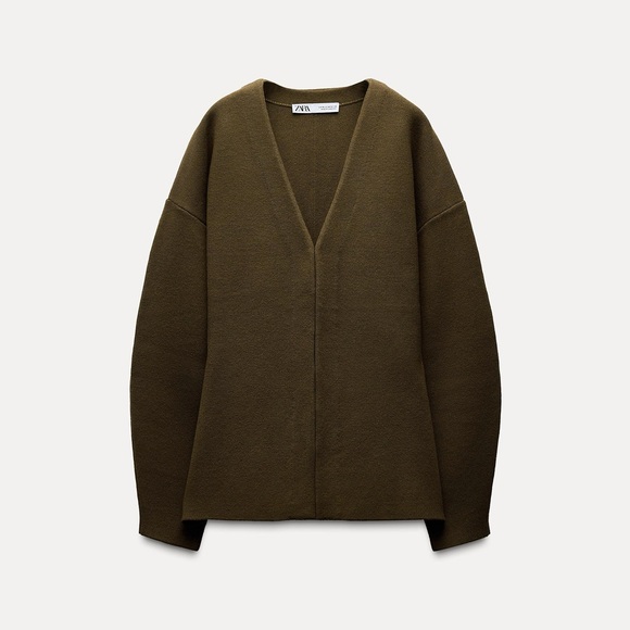 ZARA Khaite Vibes 2-Piece Balloon Sleeve Cardigan Sweater & Skirt Outfit Set - Picture 5 of 16